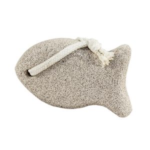 Piedra pómez natural con forma de pez