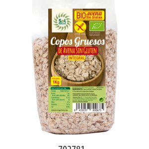 COPOS DE AVENA GRUESOS 1KG SIN GLUTEN