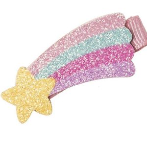 Clip pico pato estrella glitter purpurina plano Siena