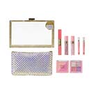 Estuche de Maquillaje Transparente con Kit de Maquillaje Profesional Completo y Bolso
