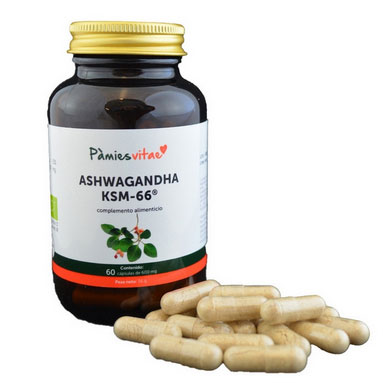 Ashwagandha KSM-66 PV, 60 cap. Pàmies Vitae - Imagen 2