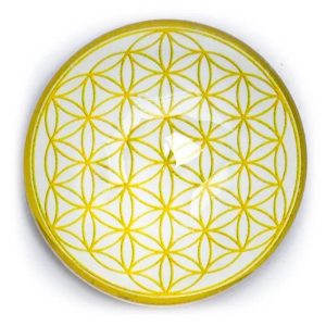 Imán decorativo flor de la vida oro 4cm