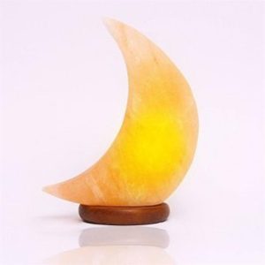 Lámpara de sal del himalaya luna