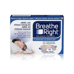 Reva Breathe Right Tiras Nasales Gde 10 U