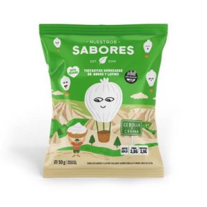 Tostadas de Arroz y Lupino ( Cebolla y Crema ) x 50 gs