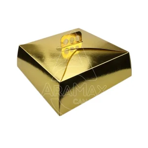 CAJAS TARTAS DE CARTÓN ORO METALIZADAS