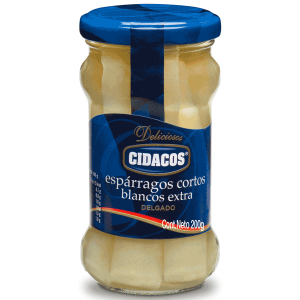 Esparragos Cortos Blancos Frasco 200gr 🇪🇸