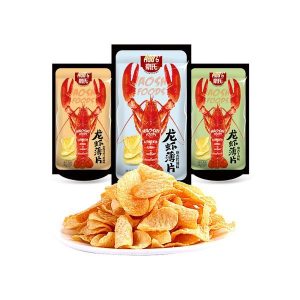 Chips de gambas con sabor a alitas de pollo haoshi 102g
