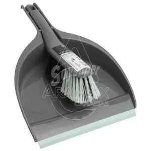 RECOGEDOR DE MANO + CEPILLO PANADERO GRIS PLATA