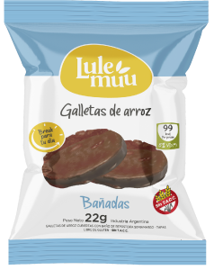 Galletas de arroz bañada con Chocolate x unidad  (Lulemuu)